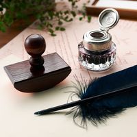 エルバン 羽ペン ニブ付 ホワイト hb23201s 1本