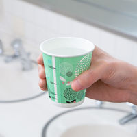 川西工業株式会社 うがい用紙コップ5オンス3柄組 フラワー シード AK95515 1箱（1000個入） オリジナル（わけあり品）