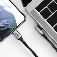 UGREEN to USB-C L字ケーブル 3m 100W 黒 UGR-OT-100010 1本