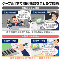 サンワサプライ HDMIポート付 USB Type-Cハブ USB-5TCH15BK 1個（直送品）