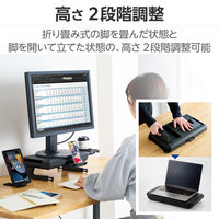 エレコム 折り畳める多機能ディスプレイスタンド PCA-DPSP4123BK 1個