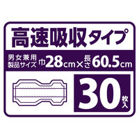 【大人用おむつ/尿取りパッド/約10回分】リフレスピードキャッチパッドスーパー1箱（30枚×4袋）　尿とりパッド夜用　パット介護　 リブドゥ
