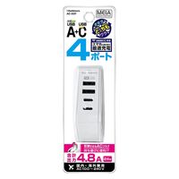 カシムラ AC充電器USB-A×2&Type-C×2ポート AC-037 1台