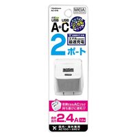 カシムラ AC充電器USB-A+C-12W WH AC-016 1台