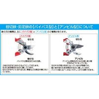 エスコ 200mm 剪定はさみ(ステンレス製) EA540BC-61 1セット(3丁)（直送品）