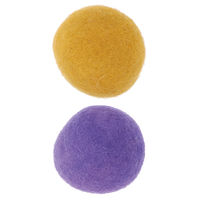 アドメイト ハピネスキャット ウールボール イエロー/パープル 1セット（1パック（2個入）×3）ペティオ 猫用 おもちゃ