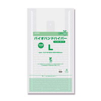 シモジマ HEIKO レジ袋 バイオハンドハイパー L チェッカー 006905587 1袋(100枚)