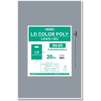 シモジマ LDカラーポリ 50ー65 シルバー 表記入 006640082 1袋(20枚)