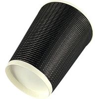 BMターゲット 90口径 断熱エコブラック紙カップ 12オンス 360ml 004533021 1袋(50個)
