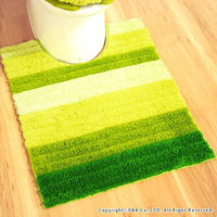 オカ 消臭ロングトイレマット フレッシュデオ グリーン 75×63cm 18302 1枚