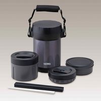 サーモス ステンレスランチジャー 約1.3合 ミッドナイトブルー JBG-1801 MDB 1組