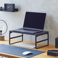 リヒトラブ 机上台 幅390mm ハイタイプ マットブラック A7331-124 1台