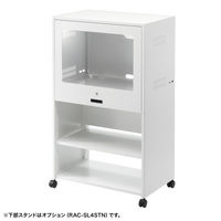 セキュリティラック用スタンド 大 幅800×奥行490×高さ670mm ホワイト RAC-SL4STN 1個（直送品）