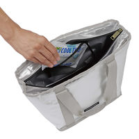キャプテンスタッグ デリス シルバートートクーラーバッグ 10L UE-0656 1個