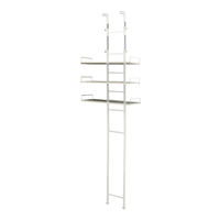 佐藤産業 WALF ウォルフ 洗濯機ラック 幅615×奥行270×高さ2070～2670mm ホワイト WS270-50 WH 1台（直送品）