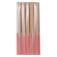 溝端紙工印刷 国産割箸 小袋入 杉天削 24cm こうばい 1セット（20膳：10膳入×2袋）