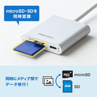 カードリーダー USB Type-C PD充電対応 ADR-5TCSDPW 1個 サンワサプライ