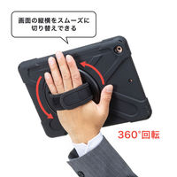 iPad 10.2インチ用ケース（ハンドル、スタンド、ショルダーベルト付き）耐衝撃タイプ 1個 サンワサプライ（直送品）