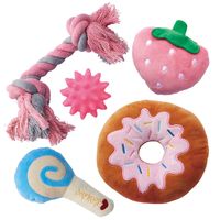 熱血遊び隊！キュートなバラエティーパック 小型～中型犬用 1袋（5個入）マルカン 犬用 おもちゃ