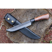 トヨクニ 山遊鉈漆黒造り180 白鋼 黒皮ケース 晶之作 tygr230410-044 1本（直送品）