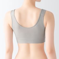 【レディース】無印良品 婦人 なめらかナイトブラジャー 婦人M グレー 良品計画