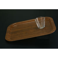 橋本達之助工芸 滑らない ノンスリップトレー 取手なし L 角 オーク ブラウン NSトレー 4932903136752 1個（直送品）