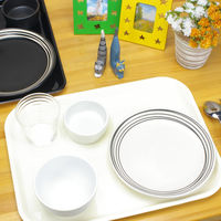 橋本達之助工芸 トレー 滑り止め加工 電子レンジ対応 39cm 角 ホワイト 滑らないトレー 4932903142326 1個