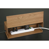 橋本達之助工芸 ケーブルボックス M ブラック タップ収納 タップボックス 4932903152714 1個