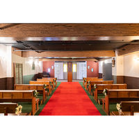 萬葉毛氈 純毛ウール100% 赤 厚み3mm 巾1900mm 長さ8.2m 赤3t-1900巾 1本（直送品）