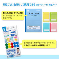 日本ノート 中学受験OKノート セミB5 7mmヨコ罫（ガイド入）LGU7Y05 1パック（5冊入）