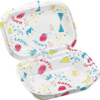 エフピコ DLVボーノ 19-15 ジョイW×タイムス茶W×クローバー 3柄アソート 1袋（9枚入：3柄×3枚）