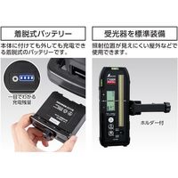 シンワ測定 シンワ スピニングレーザー HVー3 レッド デジタル受光器付 70820 1台 574-6178（直送品）