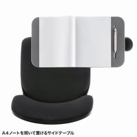 サンワサプライ ミーティングチェア テーブル付き ブラック SNC-T165BK 1脚（直送品）