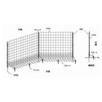 近江屋ロープ イノシッシ60mセット 60m#1800 1セット（直送品）