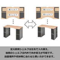 【アウトレット】【軒先渡し】コイズミファニテック ULTAGE デスク 幅1200×奥行600×高さ730mm KWD-793MOBK 1台（直送品）
