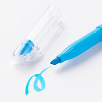 無印良品 こすって消せる蛍光ペン 青 1セット（1本×10） 良品計画