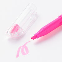 無印良品 こすって消せる蛍光ペン ピンク 1セット（1本×10） 良品計画