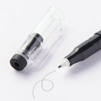 無印良品 こすって消せる水性カラーペン 細字 黒 1セット（1本×3） 良品計画