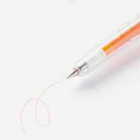 無印良品 こすって消せるスリムボールペン ノック式 0.38mm オレンジ 1セット（1本×5） 良品計画