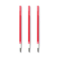 無印良品 替芯 こすって消せるボールペン ノック式用 3本入り 0.38mm 赤 1セット（1袋（3本入）×10） 良品計画
