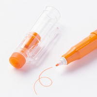 無印良品 こすって消せる水性カラーペン 細字 オレンジ 1セット（1本×10） 良品計画