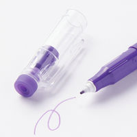 無印良品 こすって消せる水性カラーペン 細字 紫 1セット（1本×10） 良品計画