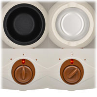 オーム電機 フォンデュポットCZ120AーW 08-1413 1個（直送品）