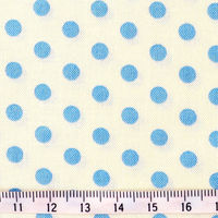 日本紐釦 ドット柄 スケア プリント生地 ブラック×白 HS1284-8-7M 1カット(110cm×7m)（直送品）