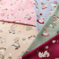 スーちゃんコレクション Sunbonnet Sue プリント生地 グリーン 巾約110cm×5mカット NCM22000-2D-5M（直送品）