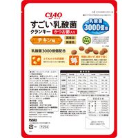 いなば CIAO チャオ すごい乳酸菌クランキー かつお節入り チキン味 国産 200g 3袋 キャットフード