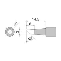 太洋電機産業 交換こて先 3BC型 PX-28RT-3BC 1本 67-2354-75（直送品）
