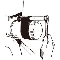 エスコ 30ー152mm/1/2”DR オイルフィルターレンチ EA604AF-3 1丁（直送品）