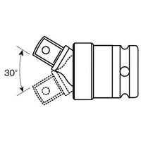 エスコ 1/2”DRx 63mm インパクトユニバーサルジョイント EA164MF-2 1個（直送品）