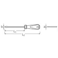 エスコ 1.6x 8.0x175mm [ー]ドライバー EA560SE-15 1本（直送品）